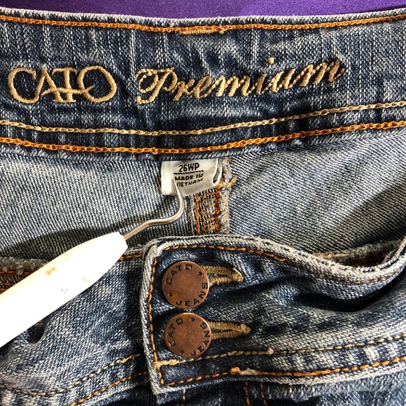 Cato Jeans Cato Premium Denim Washed Blue Jeans 26wpetite Poshmark